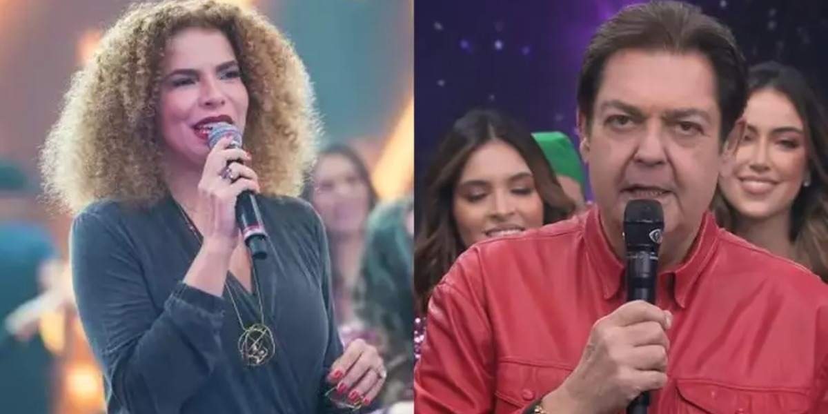 Vanessa da Mata e Faustão - Foto: Reprodução