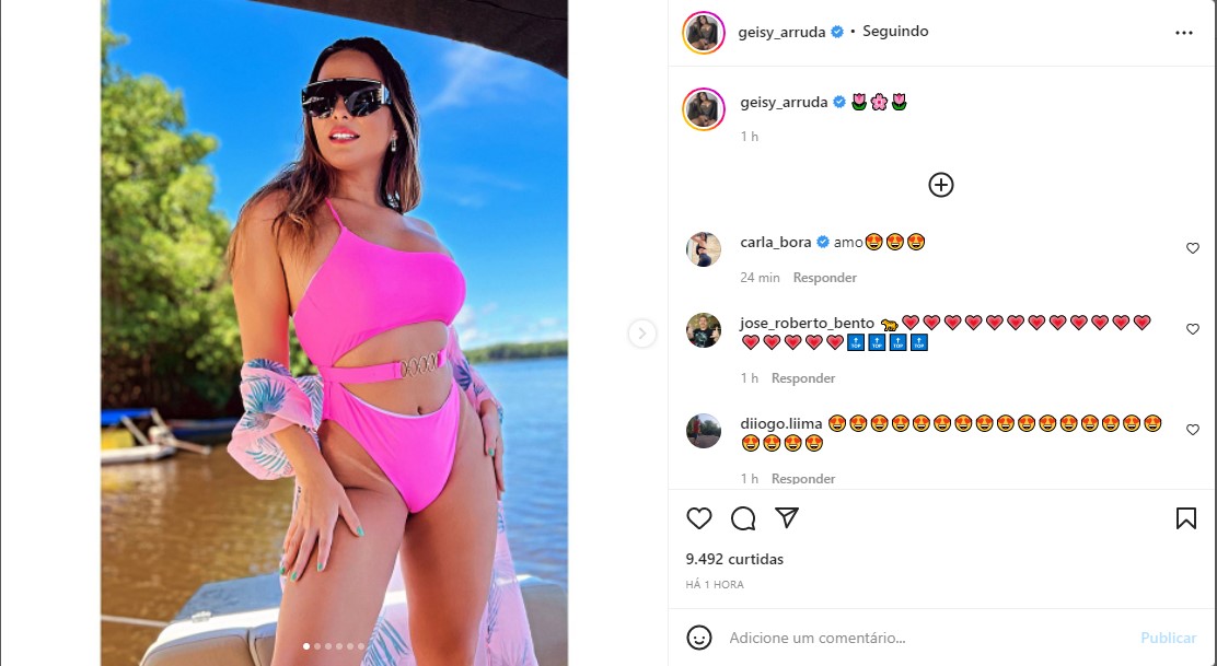 Geisy Arruda esbanja corpão em foto sensual - Foto: Reprodução