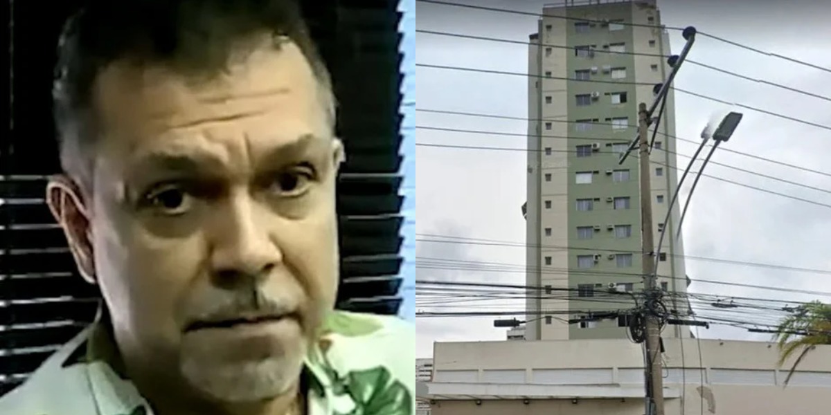 Marcos Antônio Rodrigues, que recebeu Pix errado da Globo, e o apartamento que comprou com os R$ 318 mil (Foto: Reprodução/Notícias da TV/YouTube/Google Maps)