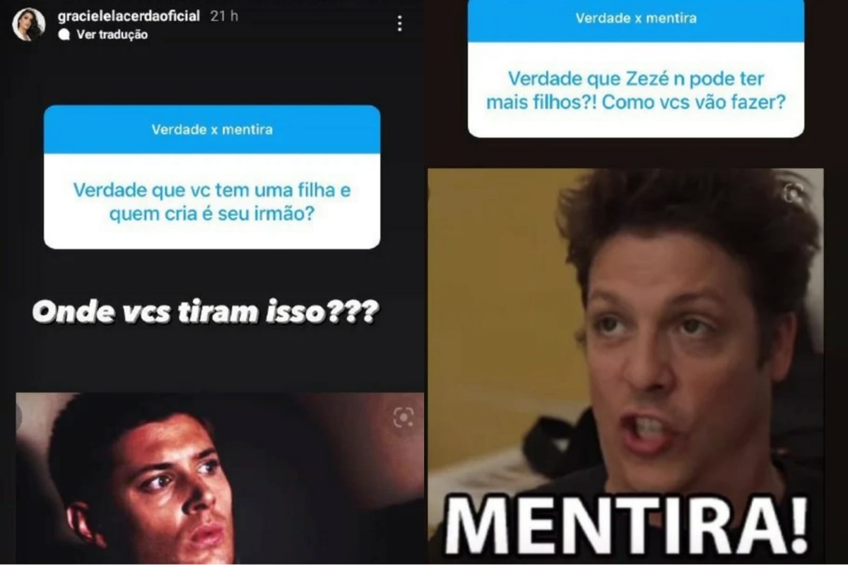 Perguntas feitas à Graciele Lacerda nas redes sociais 