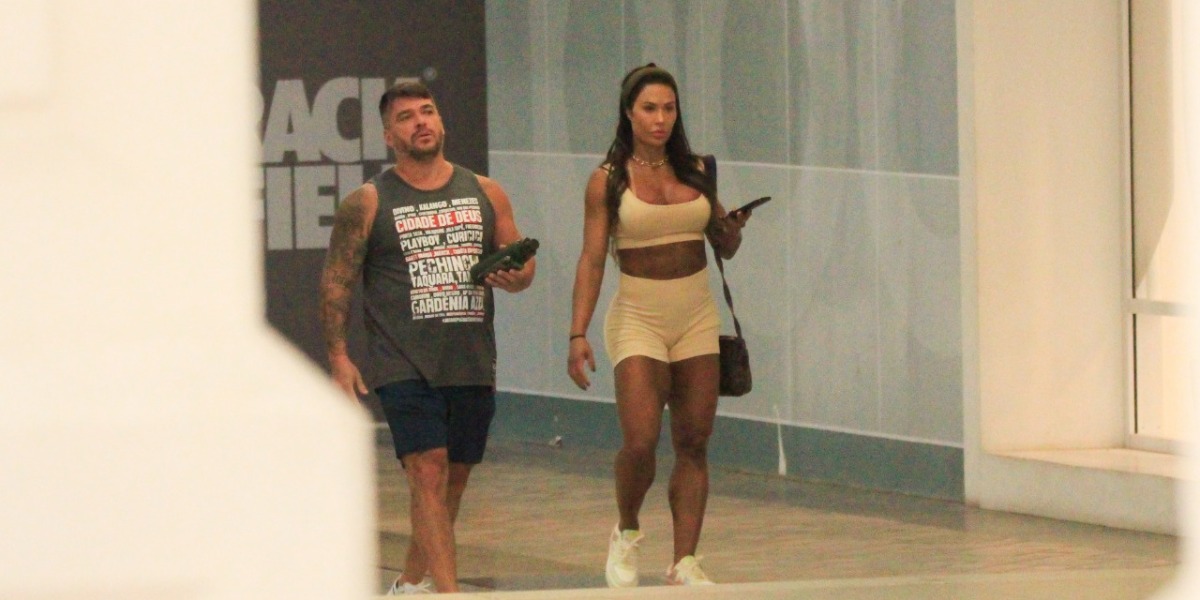 Gracyanne Barbosa é visto deixando academia na Barra da Tijuca - Foto - Fabricio Pioyani/AgNews