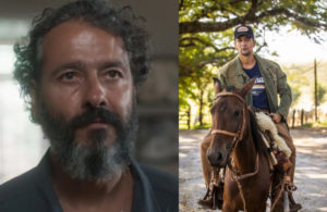 José Leôncio (Marcos Palmeira) passará mal com aparência de José Lucas (Irandhir Santos) em 'Pantanal' (Foto: Reprodução / Globo)