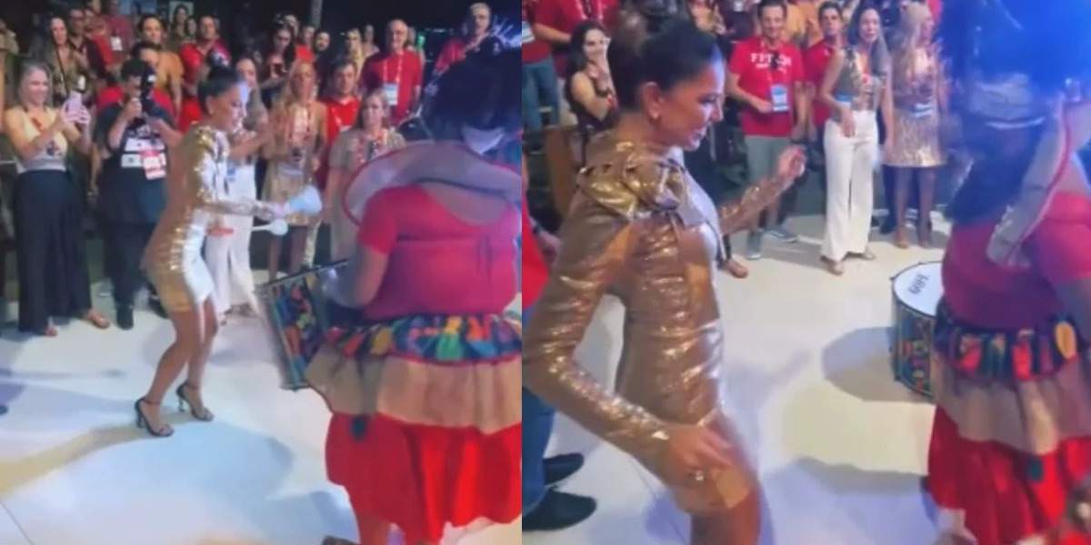 Mariana Rios se diverte em festa, mas não agrada a Record (Foto: Reprodução)