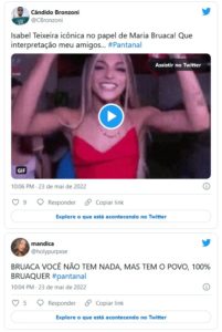 Web ficou em polvorosa com a virada da personagem de Isabel Teixeira (Foto: Reprodução / Twitter)