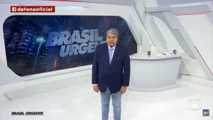 Datena sob o comando do Brasil Urgente (Foto: Reprodução)