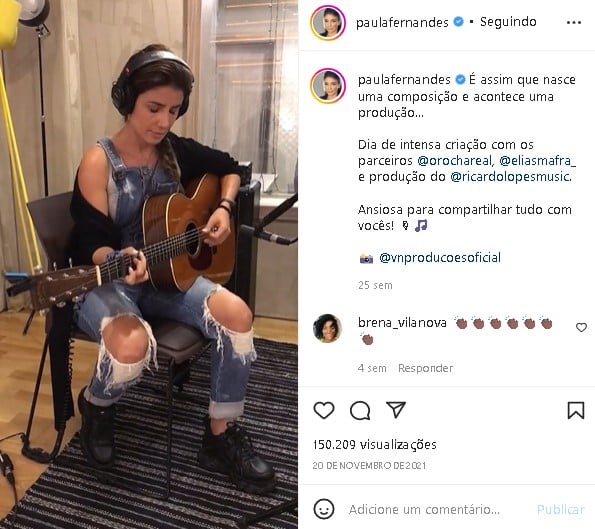 Paula Fernardes falou de 'novo filho' (Foto: Reprodução)