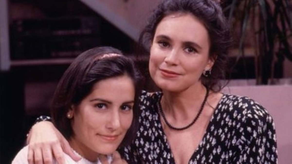 Glória Pires (Maria de Fátima) e Regina Duarte (Raquel Acioly) em "Vale Tudo" de 1988