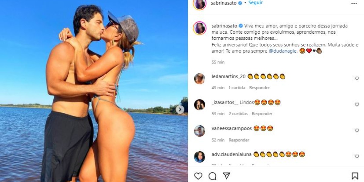 Sabrina Sato comemorou o aniversário de Duda Nagle (Foto: Reprodução/Instagram)