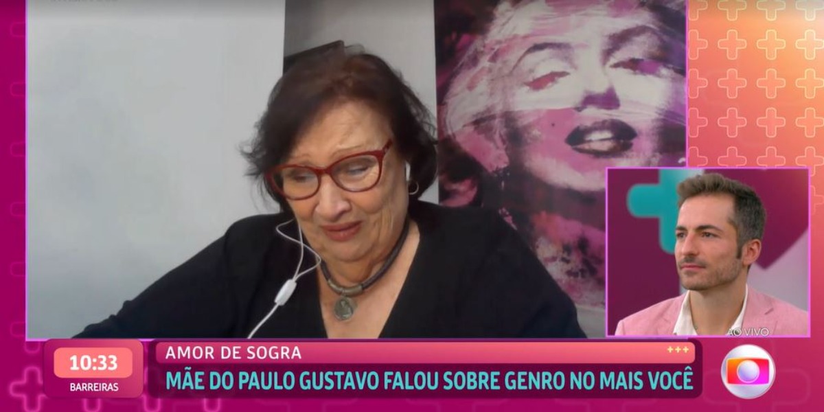 Mãe de Paulo Gustavo falou sobre Thales Bretas no programa de Ana Maria Braga (Foto: Reprodução/TV Globo)