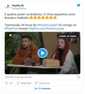 Briga começou entre Brenda e Hadballa e escalou para uma confusão generalizada no 'Power Couple' (Foto: Reprodução / Playplus)