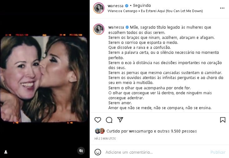 Wanessa voltou a falar sobre Zilu Godói (Foto: Reprodução)