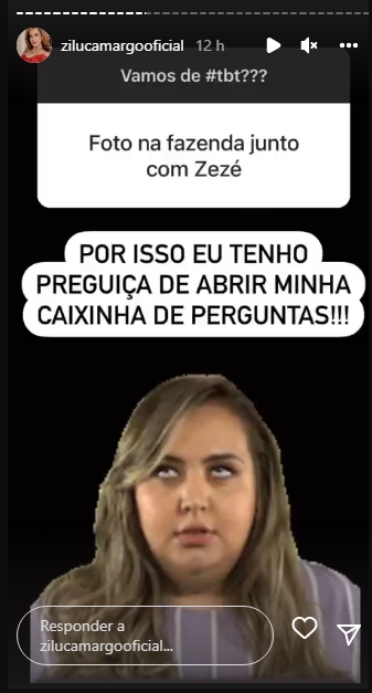 Zilu Godói se irritou com pergunta sobre Zezé Di Camargo (Foto: Reprodução)