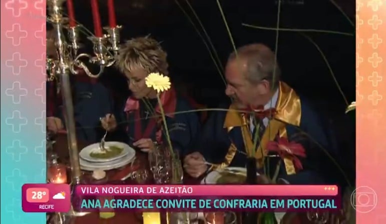 Ana Maria Braga relembrou uma viagem que fez para Portugal durante o Mais Você