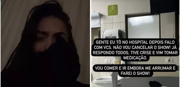 Mc Mirella desabafa aos prantos em seu instagram e vai parar no hospital - Reprodução instagram