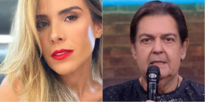 Faustão encurralou Wanessa em seu programa (Foto: Reprodução)