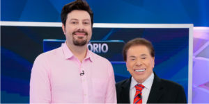 Imagem do post Silvio Santos recebeu Danilo Gentili em programa do SBT e foi sincero: “Você é homem mesmo ou bicha?”