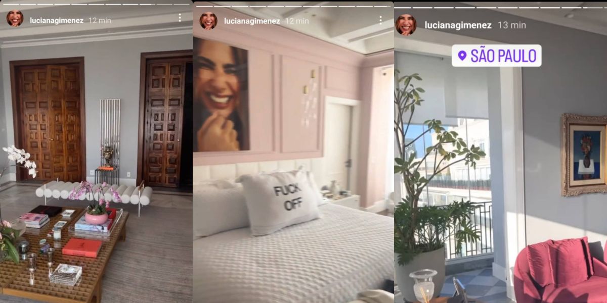 Luciana Gimenez mostra decoração de seu apartamento de luxo (reprodução: Instagram)