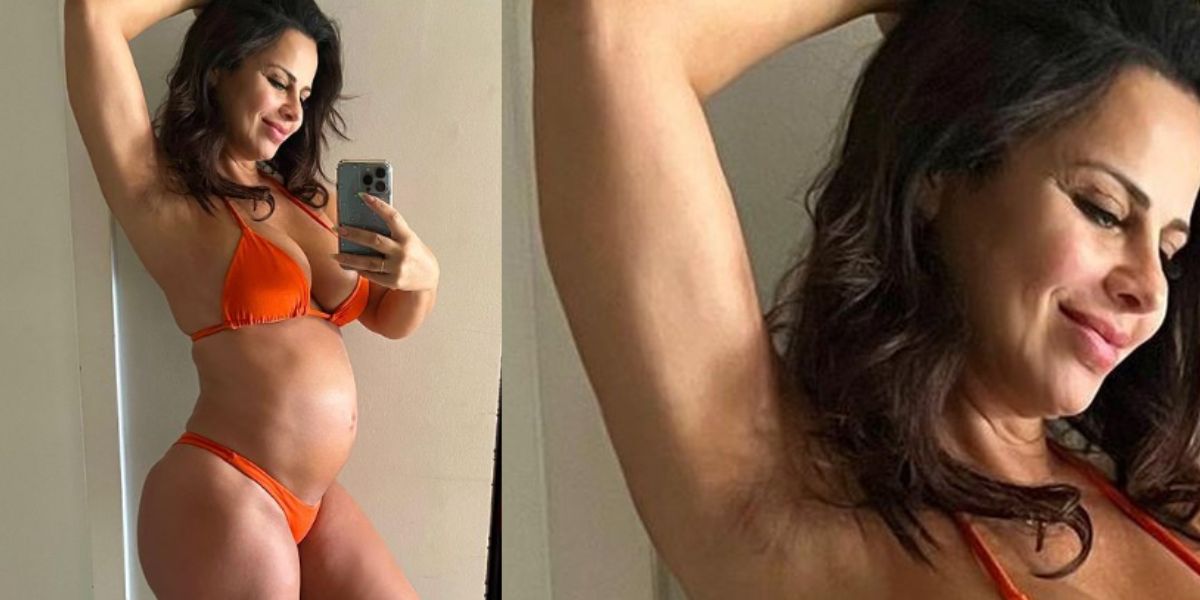 Viviane Araújo mostra barriga de 7 meses de gravidez e comentário chama atenção (reprodução: Instagram)