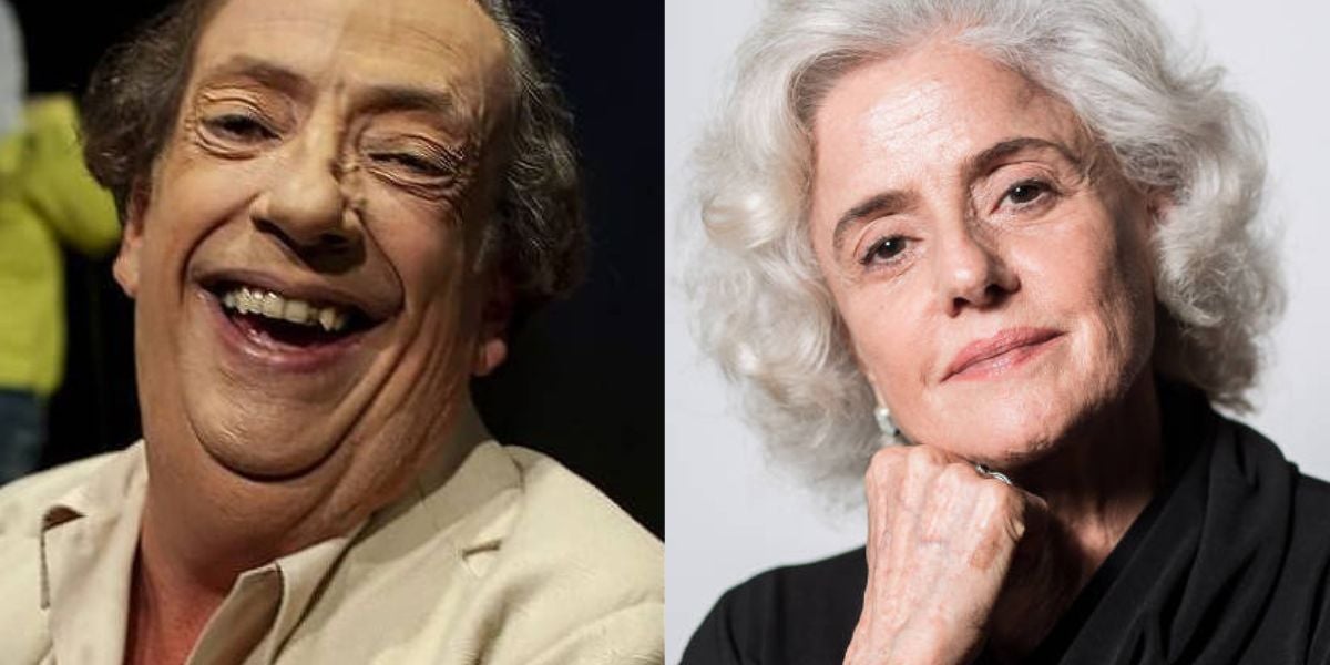 Marcos Oliveira, o eterno Beiçola, e Marieta Severo (Reprodução)