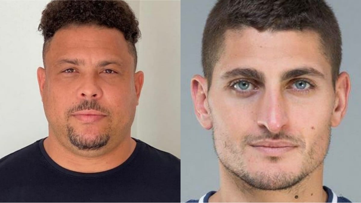 Ronaldo Fenômeno e Marco Verratti, seu hóspede da casa roubada