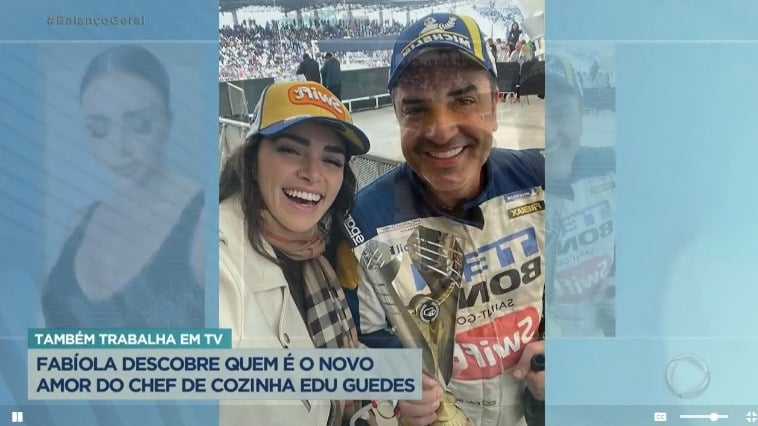 Edu Guedes estaria conhecendo melhor Jaqueline Ciocci, repórter do Faustão na Band- Foto: Reprodução/Record