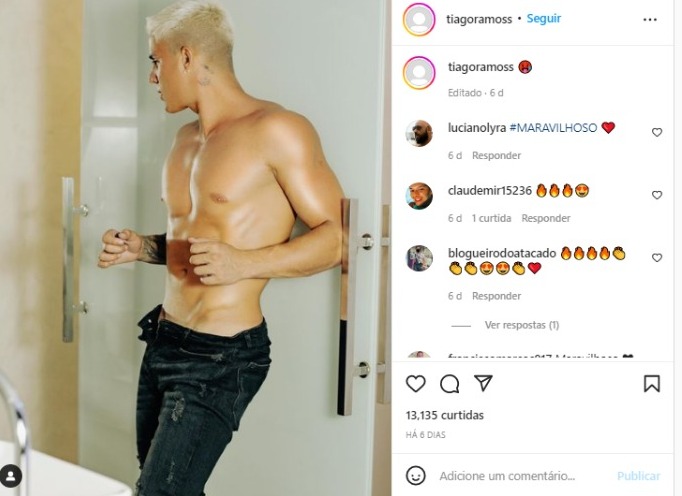 Tiago Ramos desiste de produzir conteúdo adulto (Foto: Reprodução/Instagram)