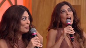 Juliana Paes no Encontro com Fátima Bernardes (Foto: Reprodução/Montagem)