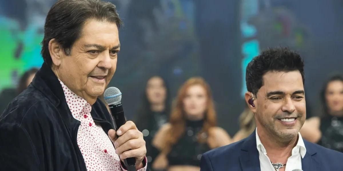 Zezé Di Camargo realizou sonho de fãs e os surpreendeu nos bastidores do Faustão - Reprodução Band