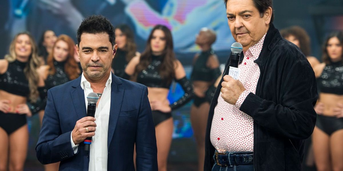 Zezé Di Camargo realizou sonho de fãs e os surpreendeu nos bastidores do Faustão - Reprodução Band