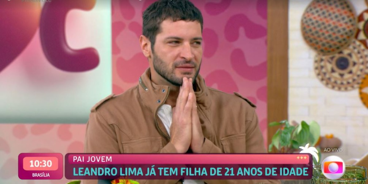 Leandro Lima deu entrevista a Ana Maria Braga no "Mais Você" (Foto: Reprodução/TV Globo)