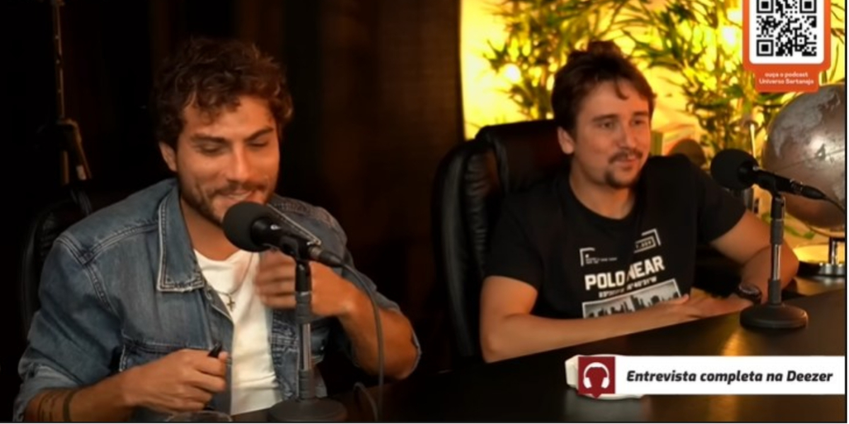 Bruninho e Davi, em entrevista a André Piunti - Foto: Reprodução