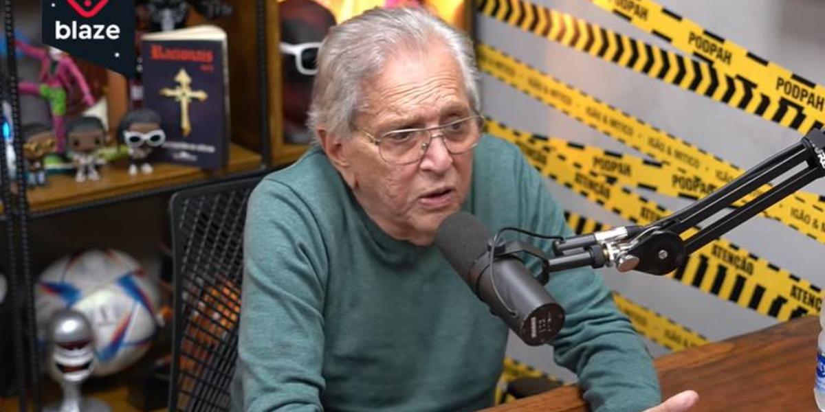 Carlos Alberto de Nóbrega no "Podpah" (Foto: Reprodução/YouTube)