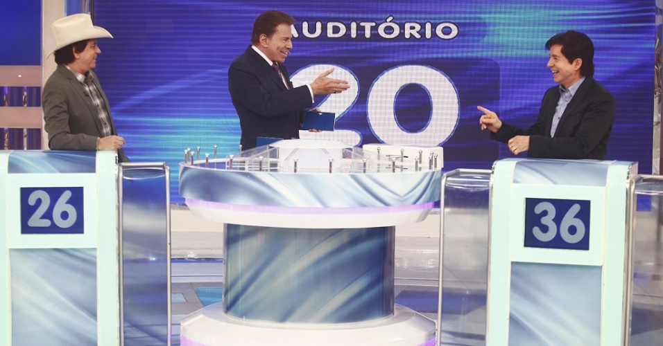 Chitãozinho e Xororó no palco do Programa Silvio Santos- Foto: Divulgação/SBT