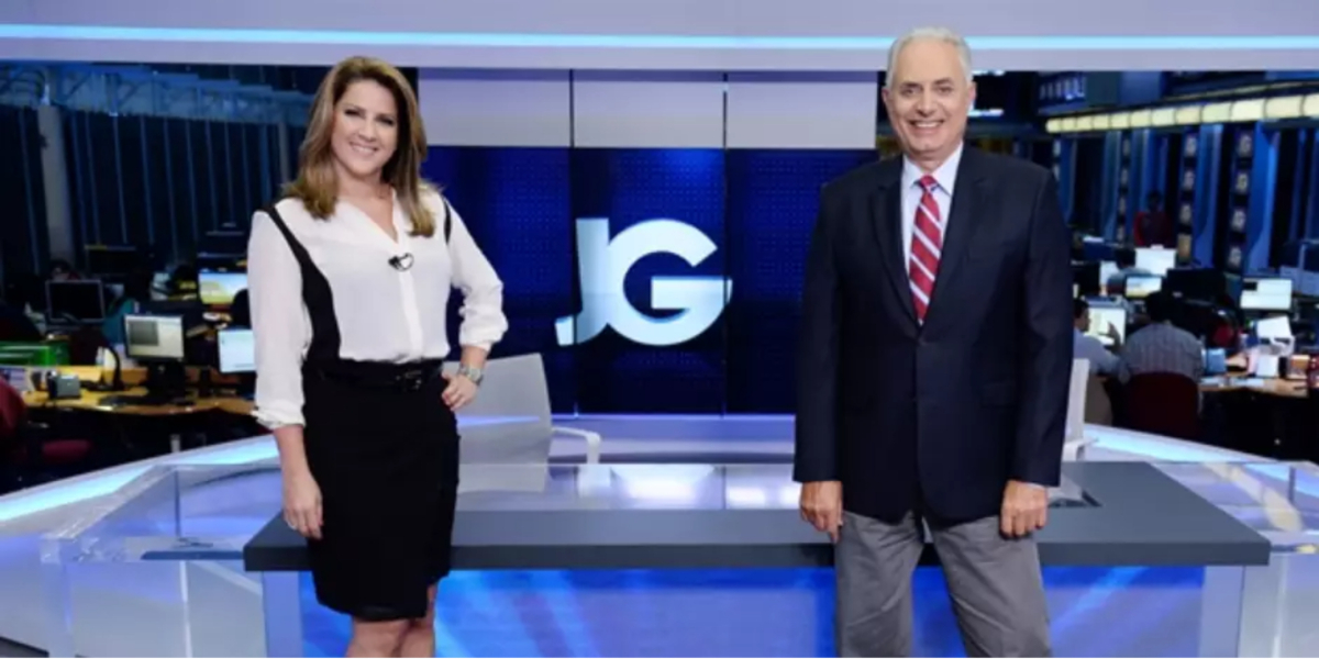 Christiane Pelajo e William Waack no Jornal da Globo - Foto: Reprofução