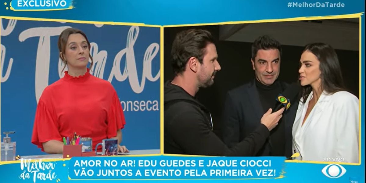 "Não ia ter como", Edu Guedes expõe choque do Brasil com nova relação e Catia Fonseca reage: "Que lindos"