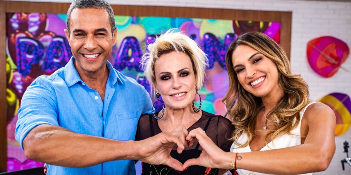 Fabrício Battaglini, Ana Maria Braga e Talitha Morete (Foto: Globo)