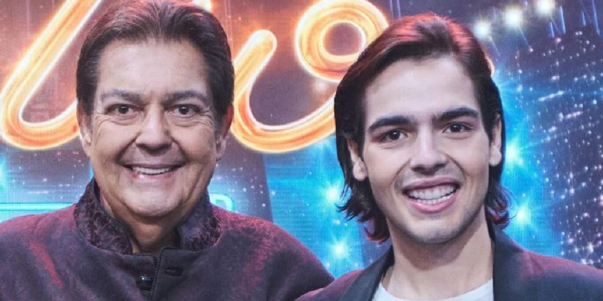 Faustão e João Guilherme Silva (Foto: Reprodução/Band)