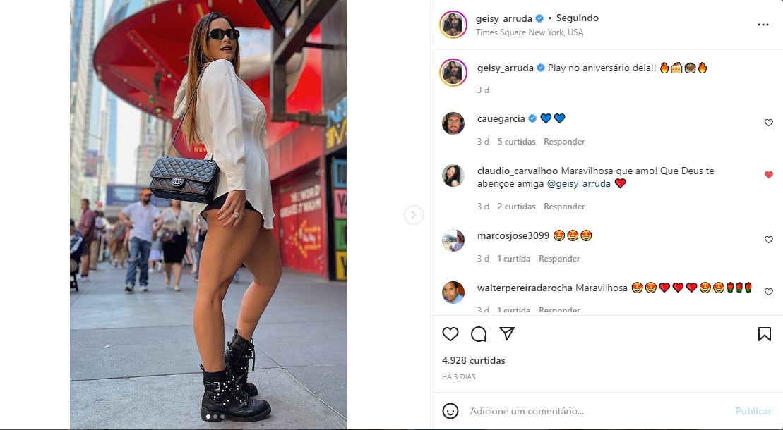 Geisy Arruda sensualiza em fotão no Instagram - Foto: Reprodução