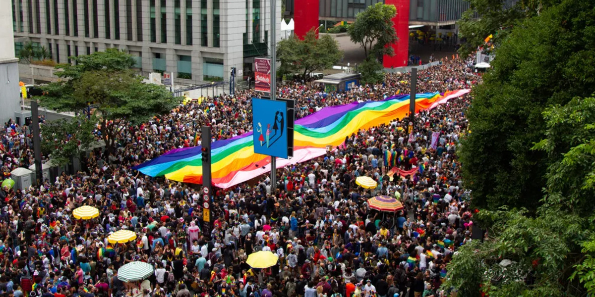 Parada do Orgulho LGBTQIA+ de São Paulo (Foto: Reprodução)