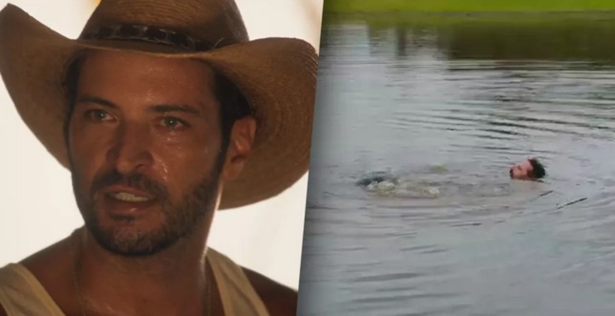 Levi (Leandro Lima) em Pantanal. (Foto: Reprodução / Globo)