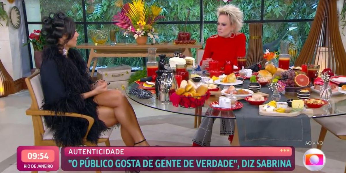 Sabrina Sato e Ana Maria Braga no "Mais Você" (Foto: Reprodução/TV Globo)