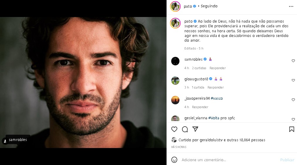 Alexandre Pato fez desabafo (Foto: Reprodução/ Instagram)