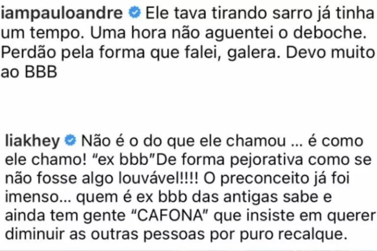 Paulo André se manifesta sobre polêmica e é defendido nas redes sociais (Foto: Reprodução/Instagram)