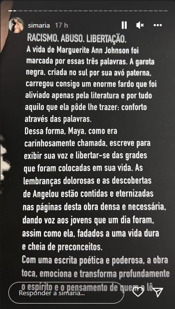 Stories de Simaria - Foto: Reprodução