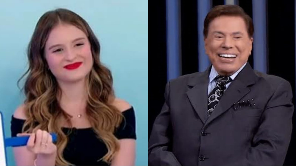 Sophia Valverde e Silvio Santos (Foto: Reprodução)