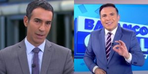 César Tralli e Reinaldo Gottino (Montagem: TV Foco)