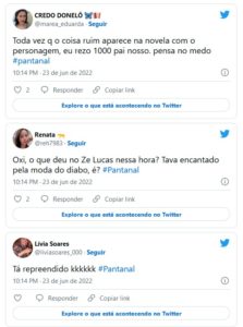 Trindade (Gabriel Sater) tocou o terror ao incorporar o diabo mais uma vez em Pantanal e chocou o Brasil no capítulo de quinta-feira (23) (Foto: Reprodução / Twitter)