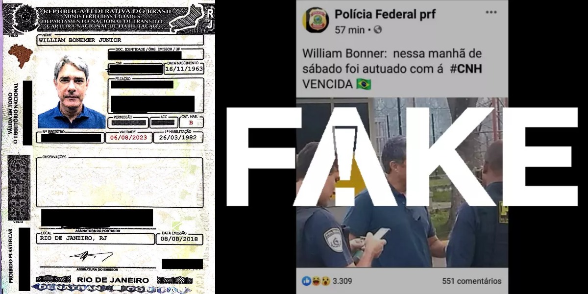 'Fato ou Fake' do G1 envolveu William Bonner, em 2019 (Foto: Reprodução/G1)