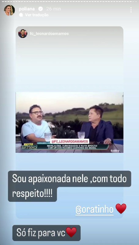 Esposa de Leonardo agradeceu o carinho de Ratinho (Foto: Reprodução/ Instagram)