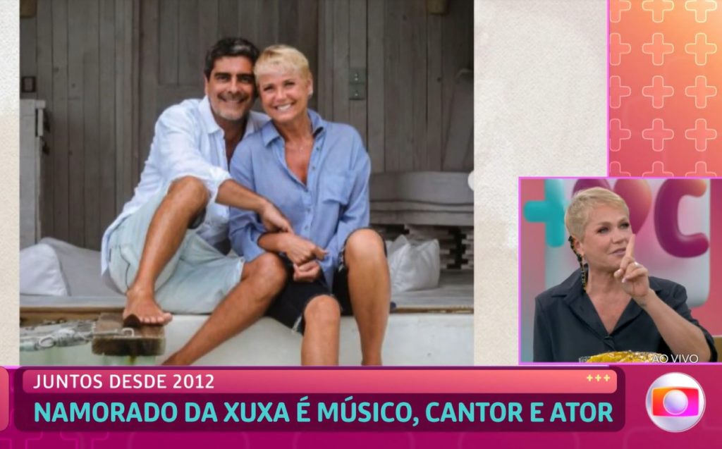 Xuxa se declarou para Junno em entrevista para Ana Maria Braga- Foto: Reprodução/Globo